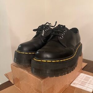 Doc Martens Black Platform Women's Shoes